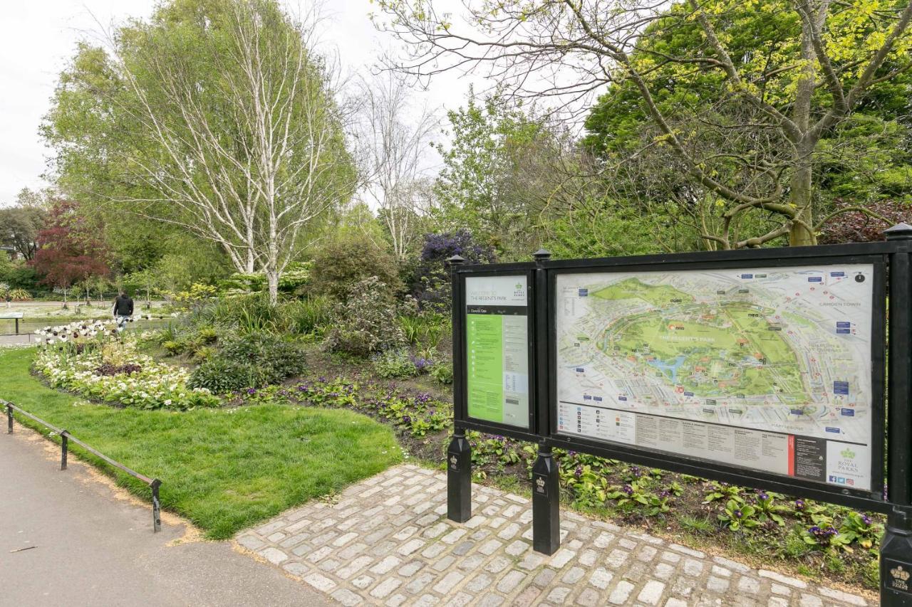 런던 Light Filled Studio With View Of Regents Park 아파트 외부 사진